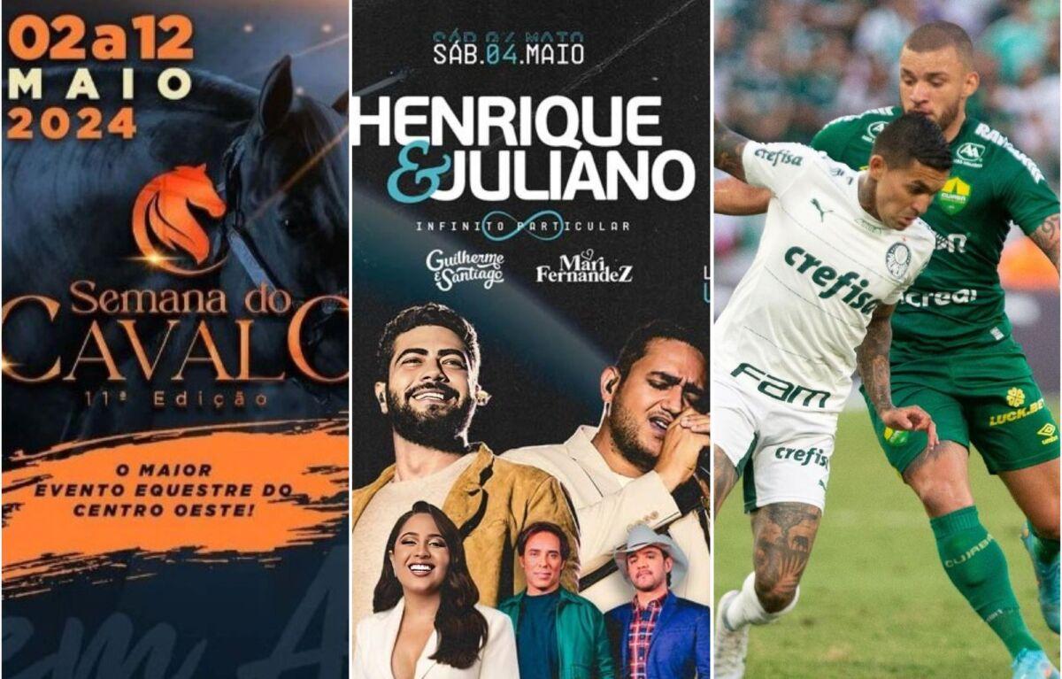 Semana do Cavalo festival sertanejo e jogo do Cuiabá agitam o fim de