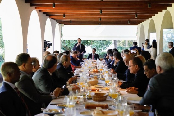 Café da manhã com Bolsonaro