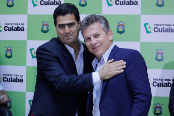 Emanuel Pinheiro e Mauro Mendes