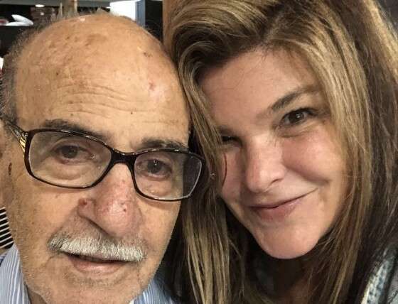 Cristiana Oliveira e o sogro, Newton Bianc