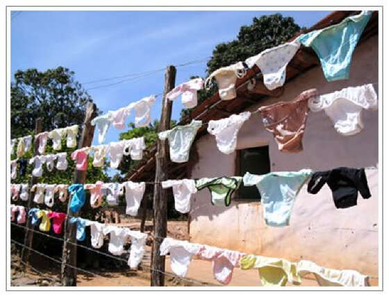 calcinhas no varal