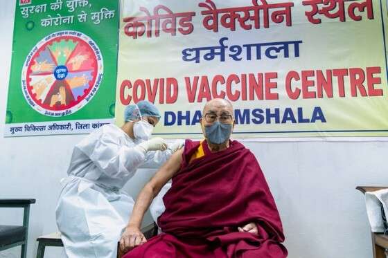 Dalai Lama vacina