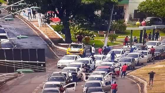 Protesto motoristas de aplicativos