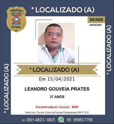 leandro localizado desaparecido