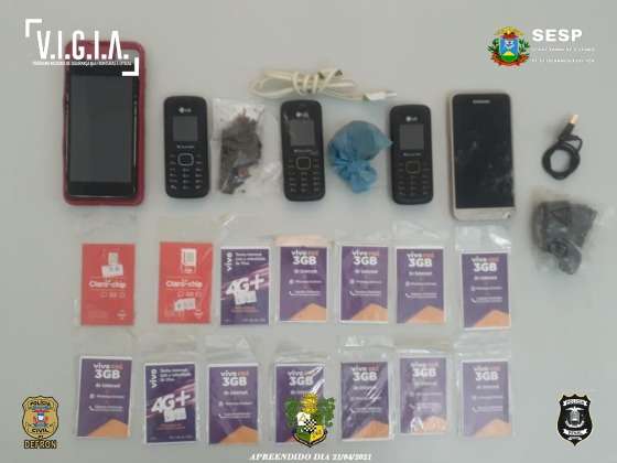 drogas e aparelhos celulares
