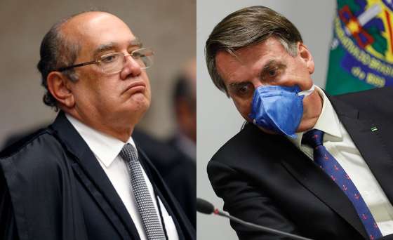 Gilmar Mendes e Bolsonaro