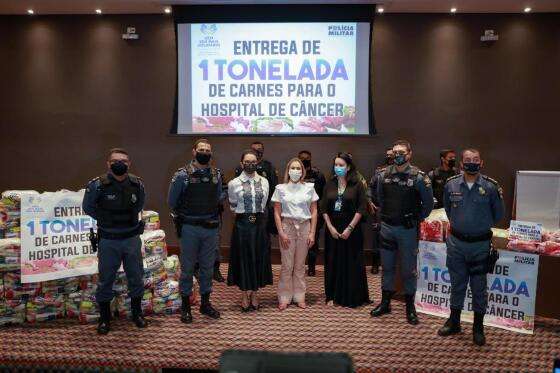 Doação Virginia Mendes e PM ao HCan