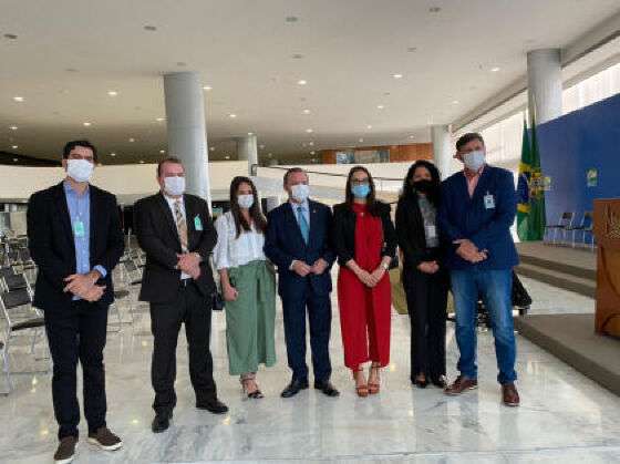Deputados de MT com Fábio Faria