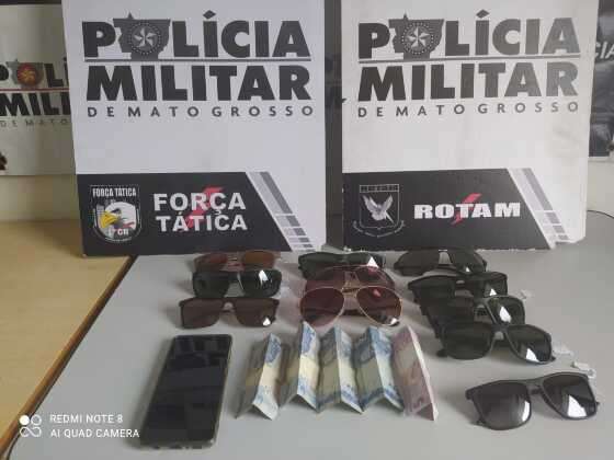 Furto ótica no Centro
