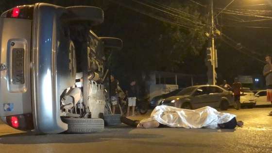 Vítima de atropelamento em frente a bar