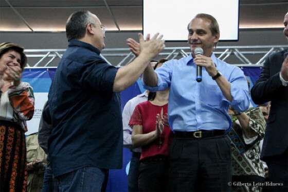 Pedro Taques e Wilson Santos