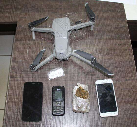 Drone usado para lança ilícitos em presídios Foto: Sistema Penitenciário