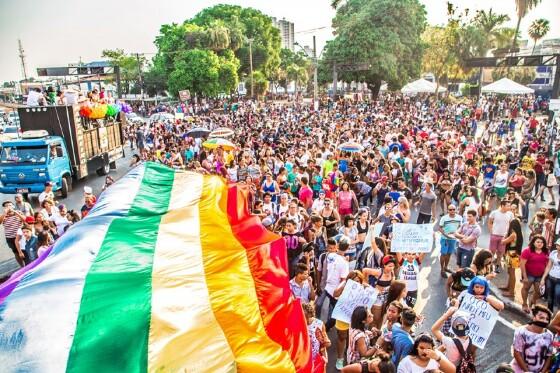 Parada da Diversidade realizada em Cuiabá, em 2019; imagem ilustrativa