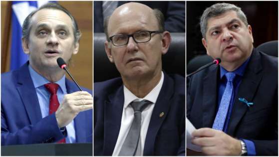 Da esquerda para a direita: Wilson Santos (PSB), Carlos Avallone (PSDB) e Guilherme Maluf