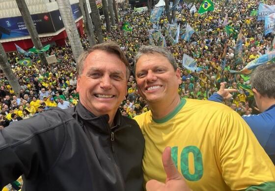Bolsonaro e Tarcísio 