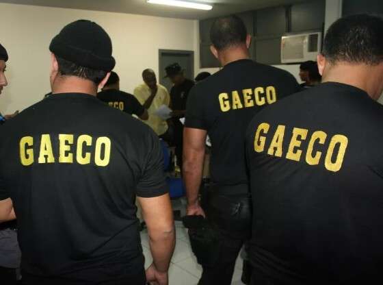 Agentes do Grupo de Atuação Especial Contra o Crime Organizado (Gaeco) de MT.