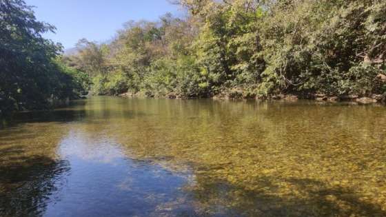 Rio Coxipó, no distrito de Coxipó do Ouro, em Cuiabá.