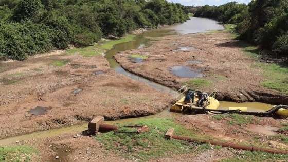 Segundo moradores, rio Bento Gomes se seca em todo período de estiagem desde 2017.