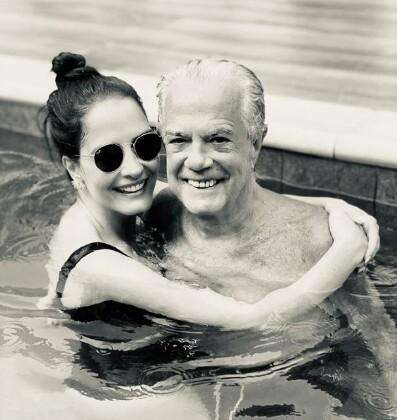 A deputada Amália Barros e o pai, Bino Barros (In memorian).