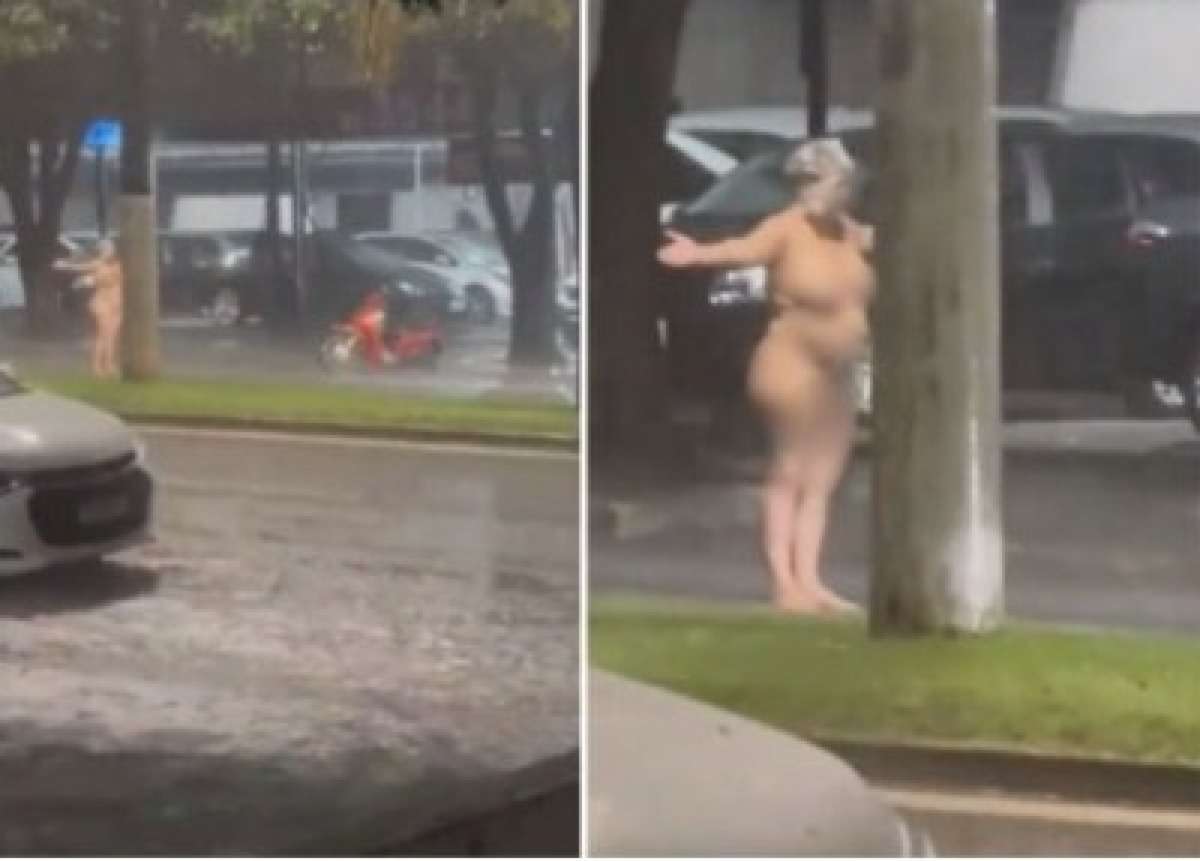 Mulher é flagrada tomando banho de chuva pelada no meio da rua em MT; veja  vídeo | Única News - Notícias e Fatos com Credibilidade