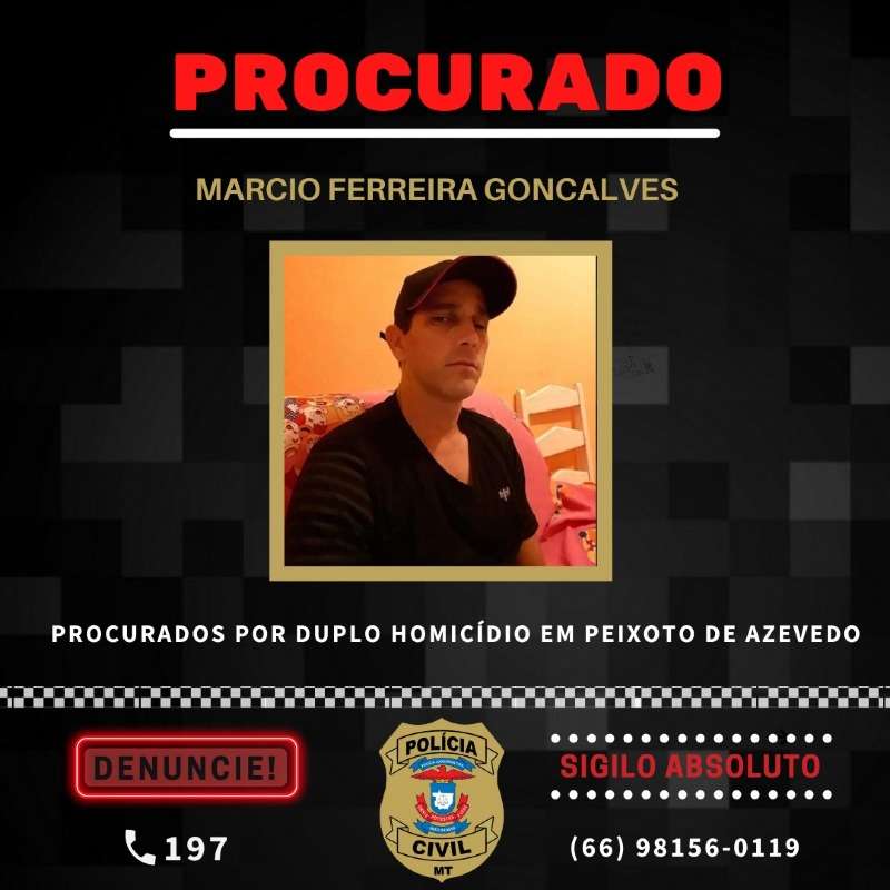 procurado Marcio Ferreira Gonçalves familia gemilaki duplo homicidio