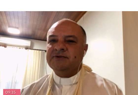 O padre José Roberto Domingues, ferido durante duplo homicídio no norte de MT