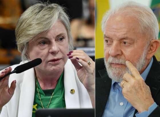 A esquerda, a senadora por Mato Grosso, Margareth Buzetti.