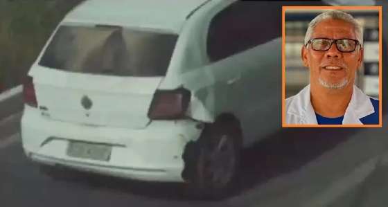 Carro da vítima foi flagrado câmera de segurança na região da rodovia MT-251, a 