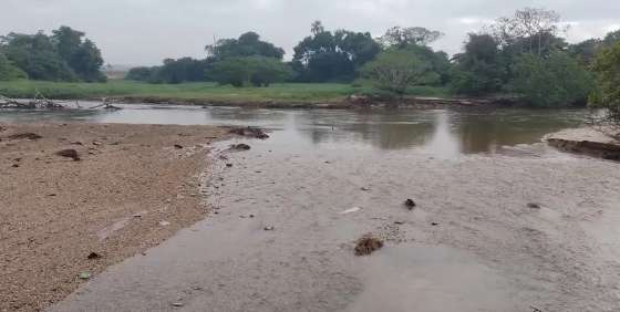Rio Guaporé, em Pontes e Lacerda, foi prejudicado pela falta de vazão de água em 2022.