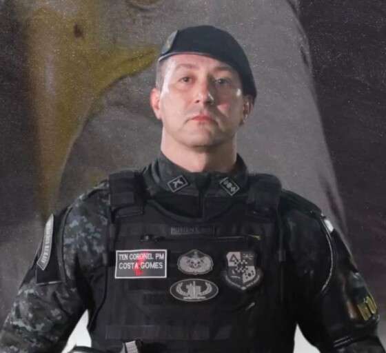 Tiago Costa Gomes é tenente-coronel da Polícia Militar de Mato Grosso e comandante do batalhão de Rondas Ostensivas Tático Móvel (Rotam) de Cuiabá.