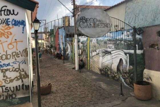 Beco do Candeeiro, no centro de Cuiabá.