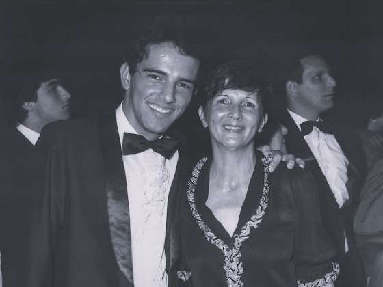 O prefeito de Rondonópolis, José Carlos do Pátio e a mãe, Edith Junqueira (in memorian).