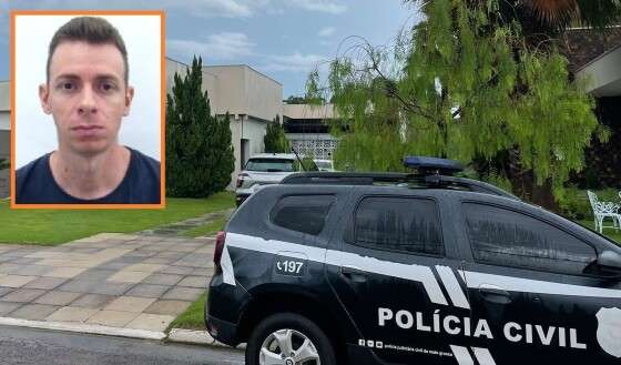 No detalhe, o policial militar Leonardo Qualio.