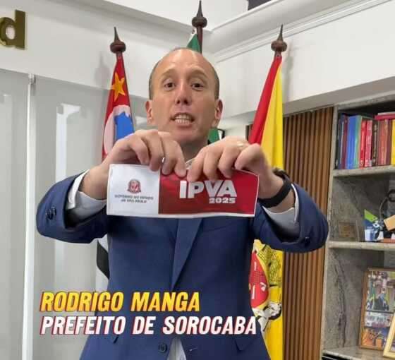 O prefeito de Sorocaba (SP), Rodrigo Manga (Republicanos)