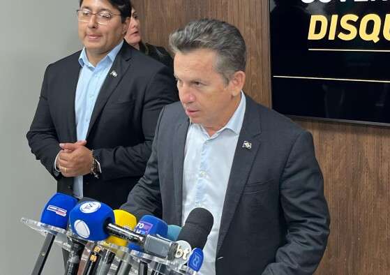 O governador de MT, Mauro Mendes.