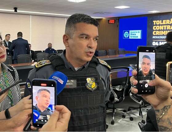 O comandante geral da PM em Mato Grosso, coronel Fernando Carneiro.