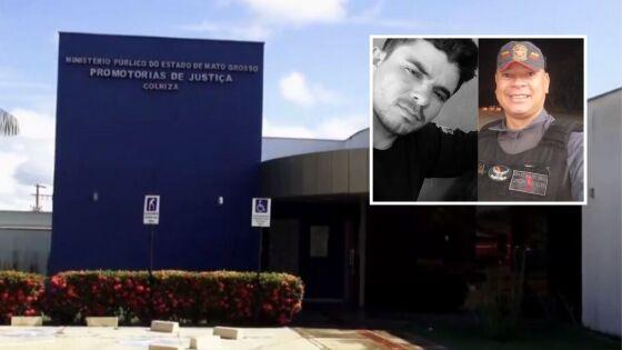 No detalhes, o jovem Claudemir (à esquerda) que foi morto pelo subtenente da Polícia Militar e ex-diretor da Escola Militar Tiradentes, Elias (à direita)