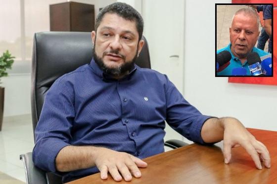 O advogado e ex-juiz federal Julier Sebastião. No detalhe, o vereador Chico 2000.