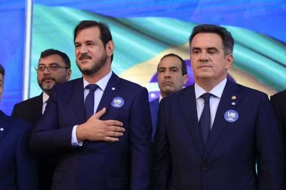 Os presidentes do União Brasil, Antônio Rueda, e do PP, Ciro Nogueira