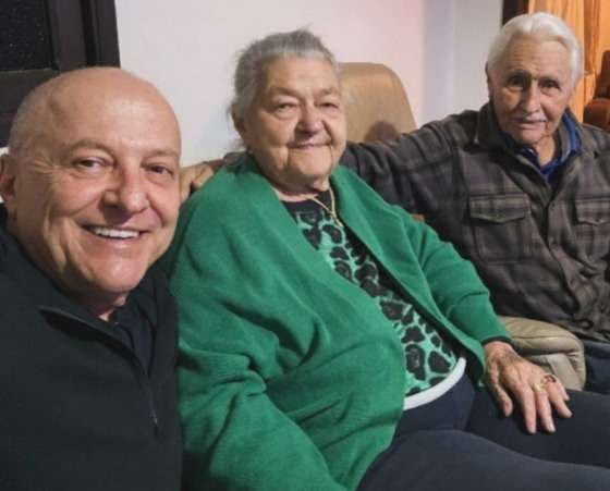 OTAVIANO PIVETTA E A MÃE Margarida Gelmina Faccin Pivetta