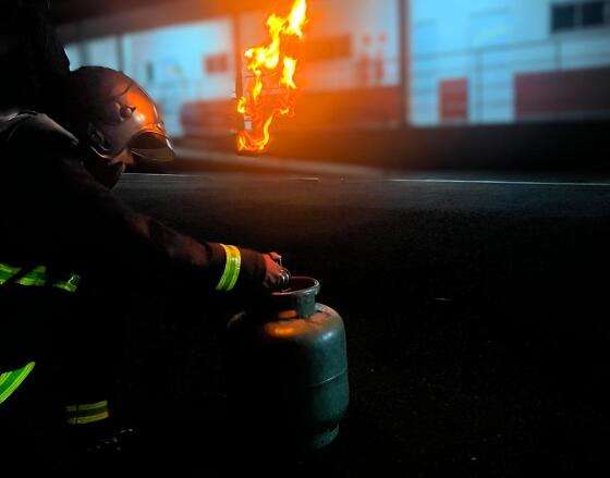 Bombeiros vazamento de gás