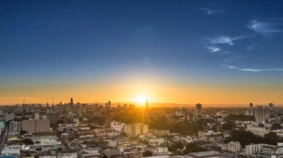 Nascer do sol em Cuiabá - MT.
