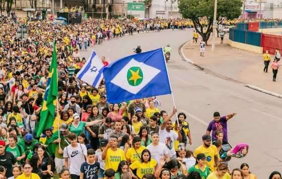 Marcha pra Jesus, em Cuiabá