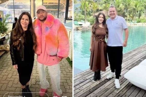 Andréia e Max Russi curtem mansão de Neymar.
