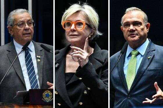 Senadores por Mato Grosso: Jayme, Buzetti e Fagundes.