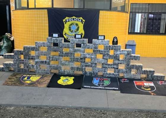 Forças de segurança apreendem meia tonelada de cocaína, avaliada em R$ 15 milhões