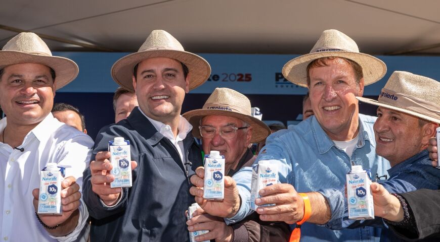 Ratinho Jr anuncia laboratório de biotecnologia do leite e solução europeia para o agro